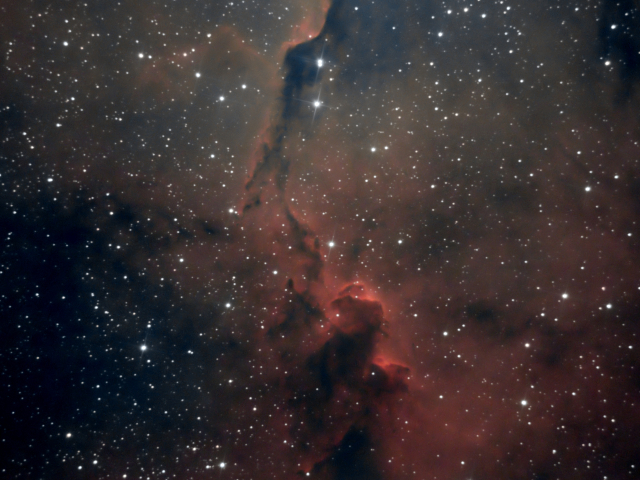 IC1396 - Эмиссионная туманность Хобот Слона в созвездии Цефея (HaOIII)